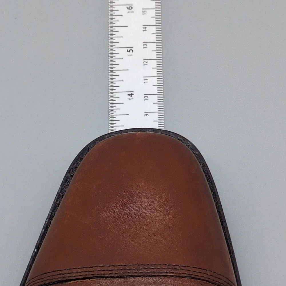 Johnston & Murphy Shoes Mens Novick Brown 10 Leather Oxfords Lace Up Cap Toe